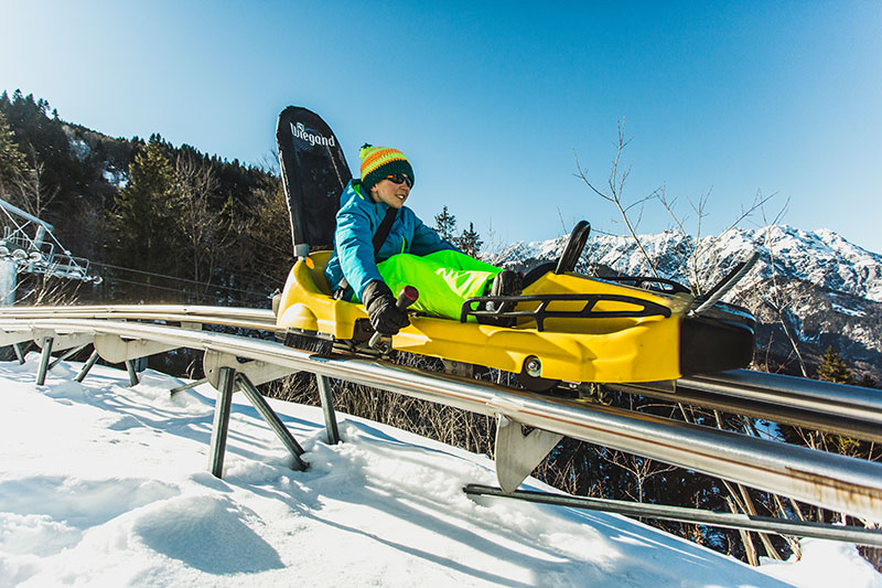 Alpine Coaster Golm Winter